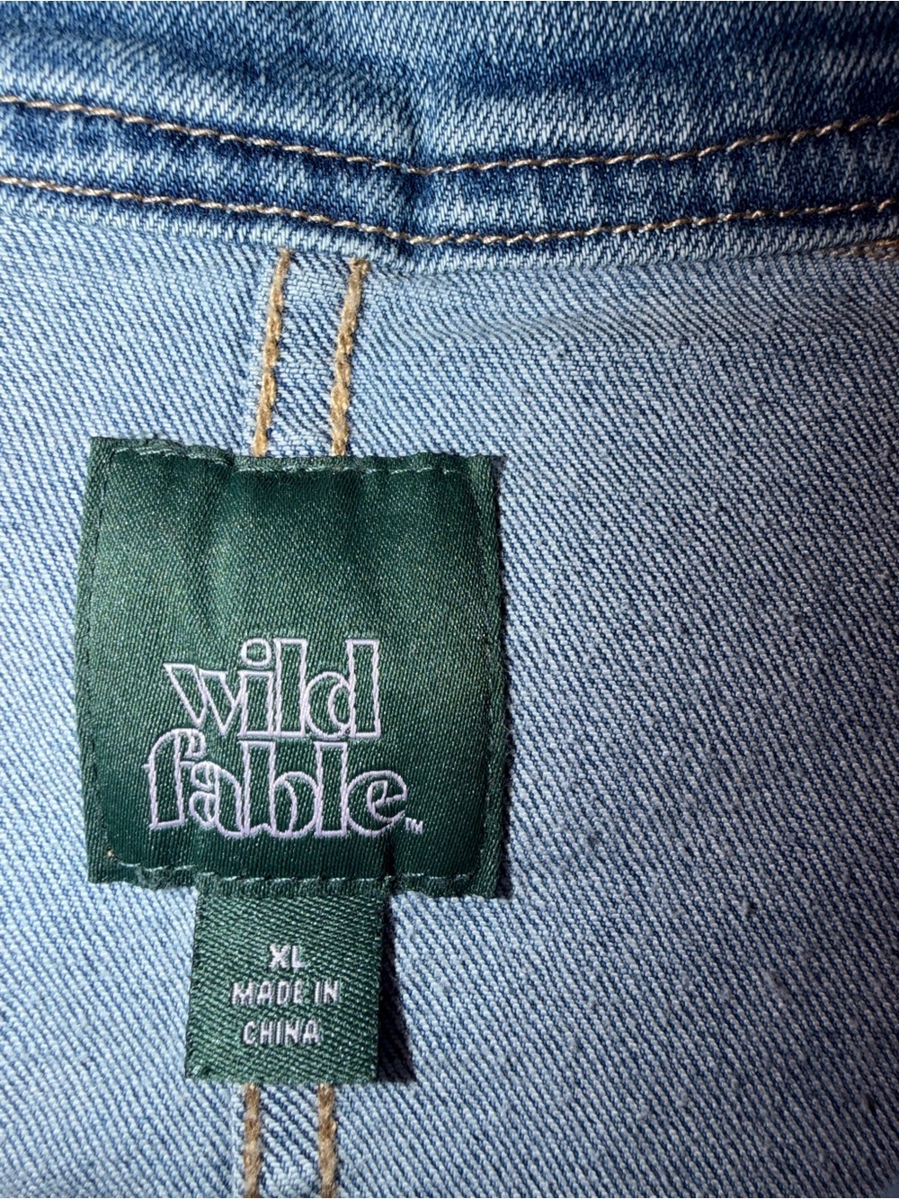 Wild Fable Two Tone Denim Racing Jacket - Picture 4 of 4